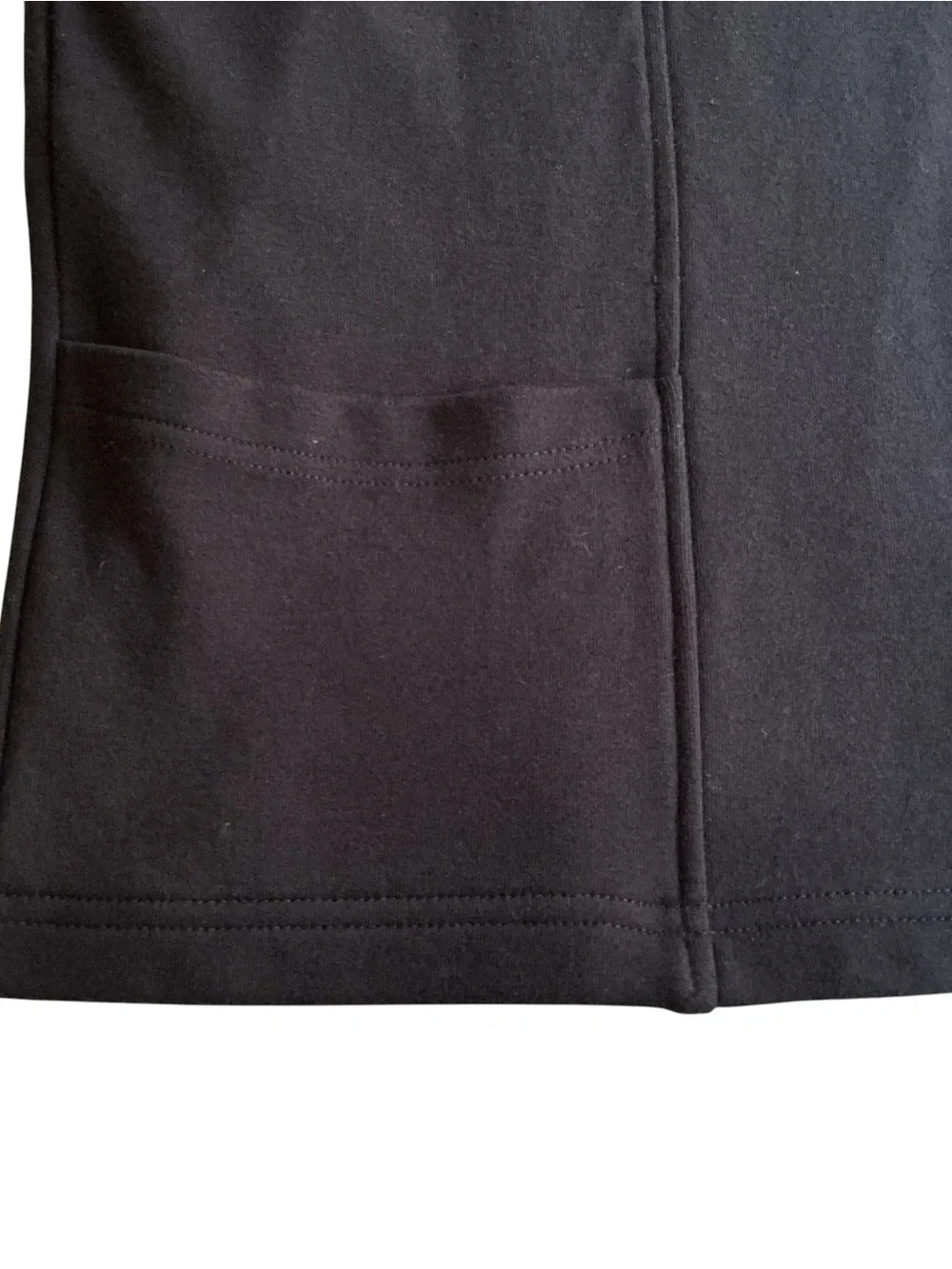 Jones New York Petite Medium Black Cotton Full Zip Knit Jacket Cardigan Pockets